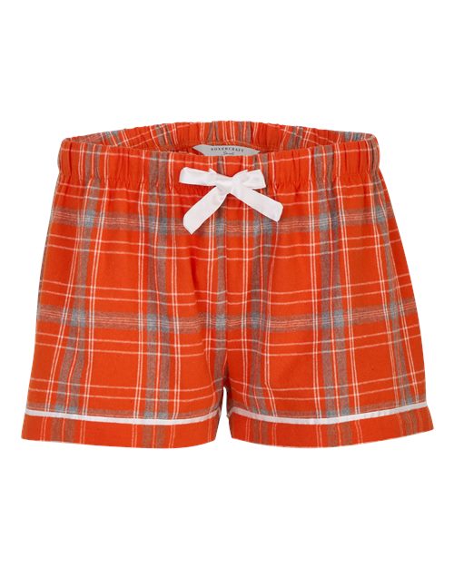 Boxercraft Women's Flannel Shorts BW6501 - Burnt Orange Kingston