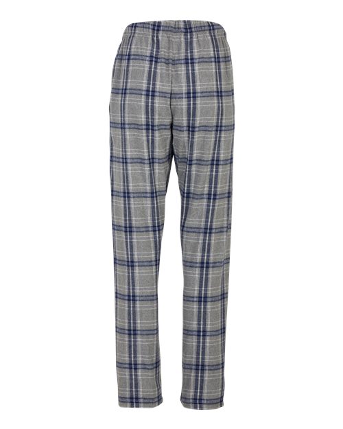 Boxercraft Women's Haley Flannel Pants BW6620 - Oxford Heather/ Navy Kingston