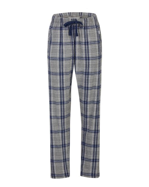 Boxercraft Women's Haley Flannel Pants BW6620 - Oxford Heather/ Navy Kingston