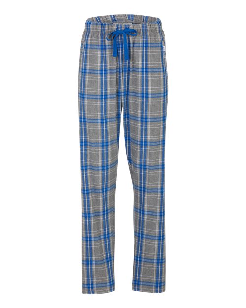 Boxercraft Women's Haley Flannel Pants BW6620 - Oxford Heather/ Royal Kingston