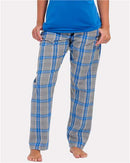 Boxercraft Women's Haley Flannel Pants BW6620 - Oxford Heather/ Royal Kingston