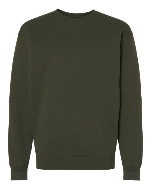 Independent Trading Co. Heavyweight Crewneck Sweatshirt IND3000 - Army