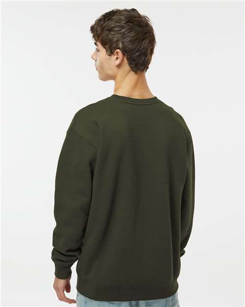 Independent Trading Co. Heavyweight Crewneck Sweatshirt IND3000 - Army