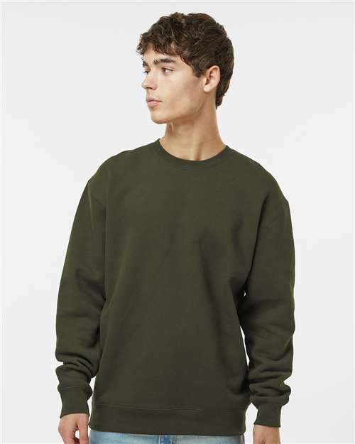 Independent Trading Co. Heavyweight Crewneck Sweatshirt IND3000 - Army