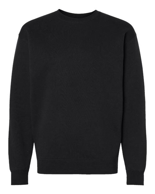Independent Trading Co. Heavyweight Crewneck Sweatshirt IND3000 - Black