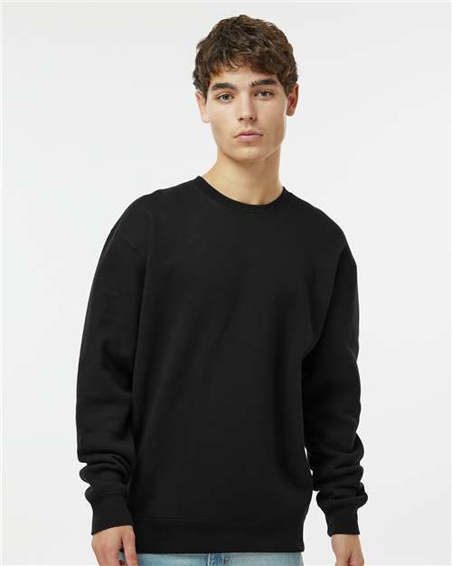 Independent Trading Co. Heavyweight Crewneck Sweatshirt IND3000 - Black