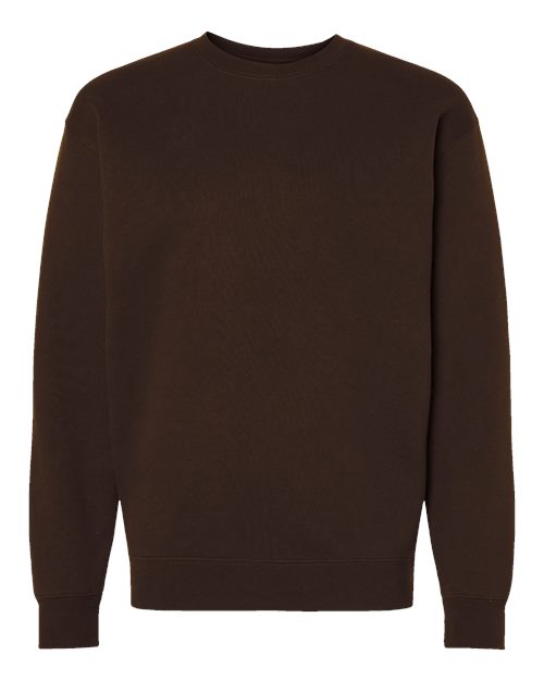 Independent Trading Co. Heavyweight Crewneck Sweatshirt IND3000 - Brown