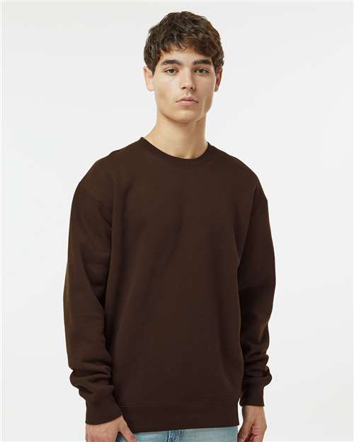 Independent Trading Co. Heavyweight Crewneck Sweatshirt IND3000 - Brown