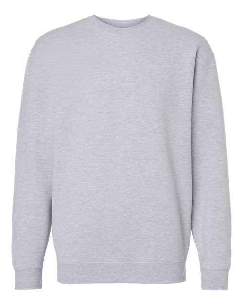 Independent Trading Co. Heavyweight Crewneck Sweatshirt IND3000 - Grey Heather