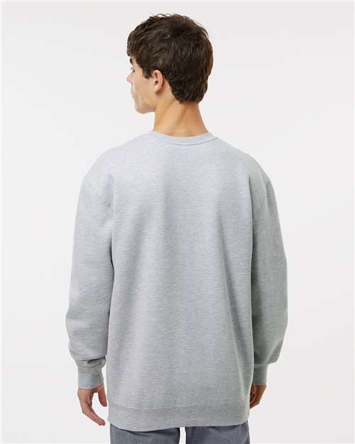Independent Trading Co. Heavyweight Crewneck Sweatshirt IND3000 - Grey Heather