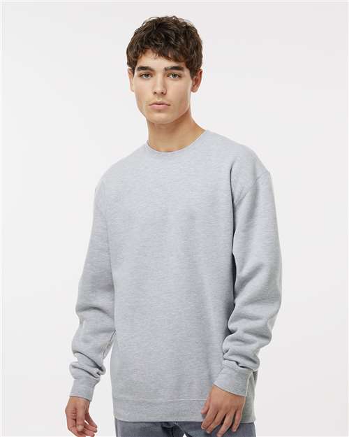 Independent Trading Co. Heavyweight Crewneck Sweatshirt IND3000 - Grey Heather