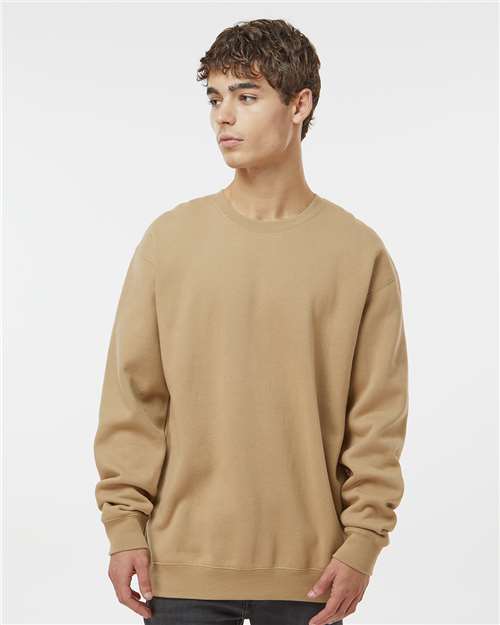 Independent Trading Co. Heavyweight Crewneck Sweatshirt IND3000 - Sandstone