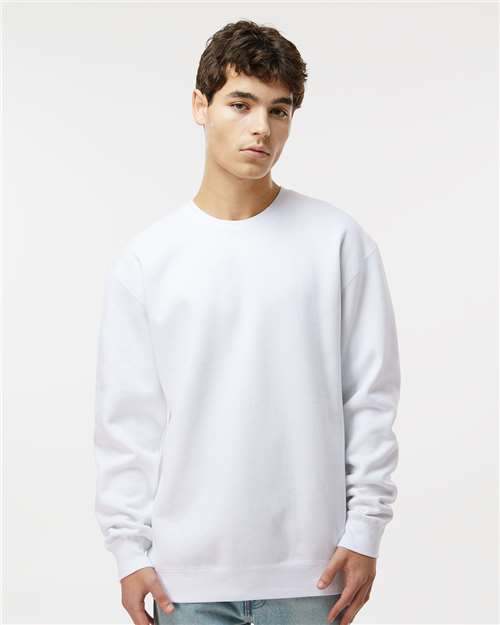 Independent Trading Co. Heavyweight Crewneck Sweatshirt IND3000 - White