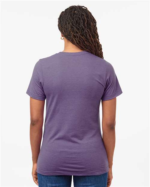 Tultex Combed CVC T-Shirt 602CVC - Heather Deep Purple