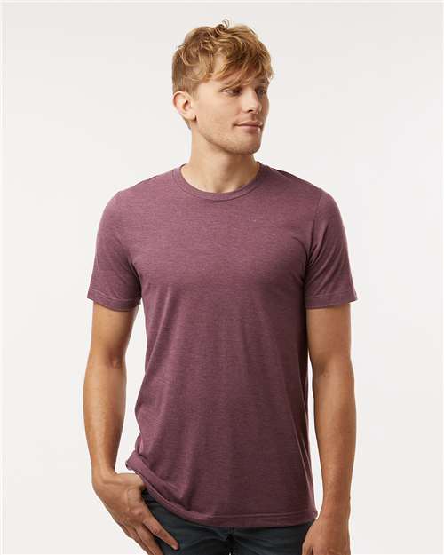 Tultex Combed CVC T-Shirt 602CVC - Heather Maroon