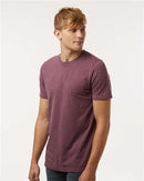 Tultex Combed CVC T-Shirt 602CVC - Heather Maroon