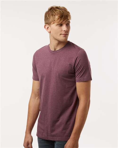 Tultex Combed CVC T-Shirt 602CVC - Heather Maroon