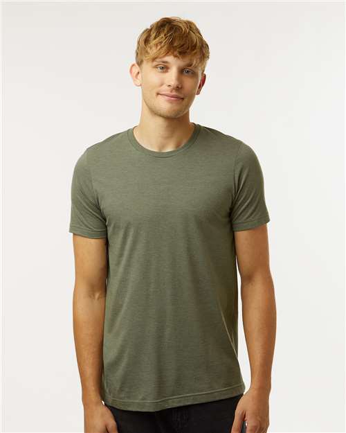 Tultex Combed CVC T-Shirt 602CVC - Heather Military Green