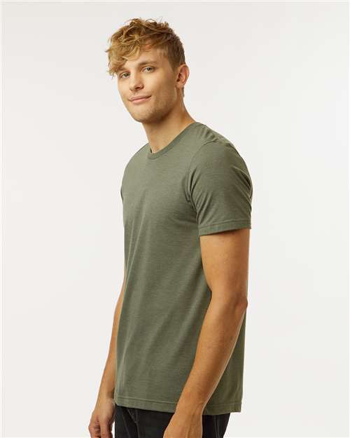 Tultex Combed CVC T-Shirt 602CVC - Heather Military Green