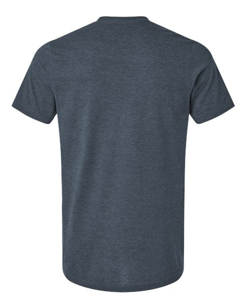 Tultex Combed CVC T-Shirt 602CVC - Heather Navy Blue
