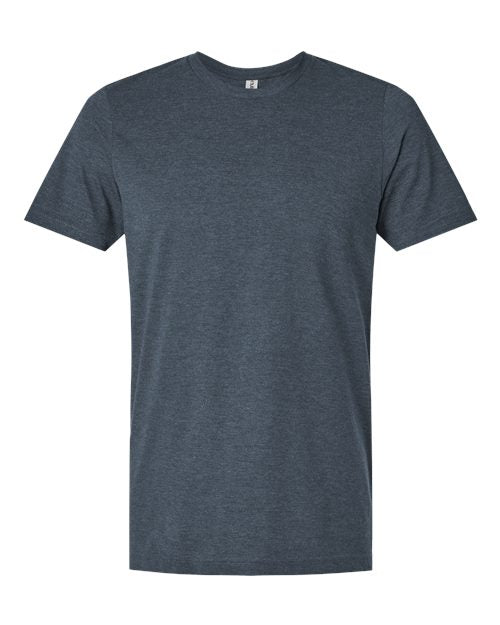 Tultex Combed CVC T-Shirt 602CVC - Heather Navy Blue