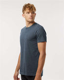 Tultex Combed CVC T-Shirt 602CVC - Heather Navy Blue