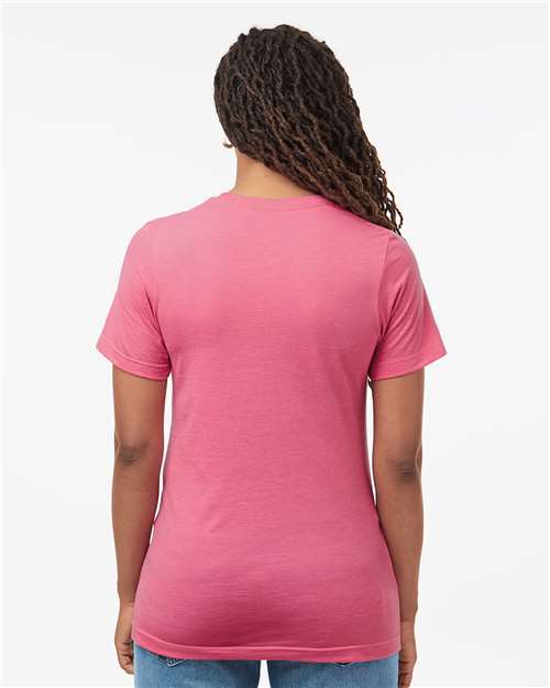 Tultex Combed CVC T-Shirt 602CVC - Heather Charity Pink