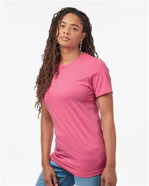 Tultex Combed CVC T-Shirt 602CVC - Heather Charity Pink