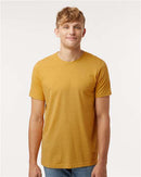Tultex Combed CVC T-Shirt 602CVC - Heather Mustard