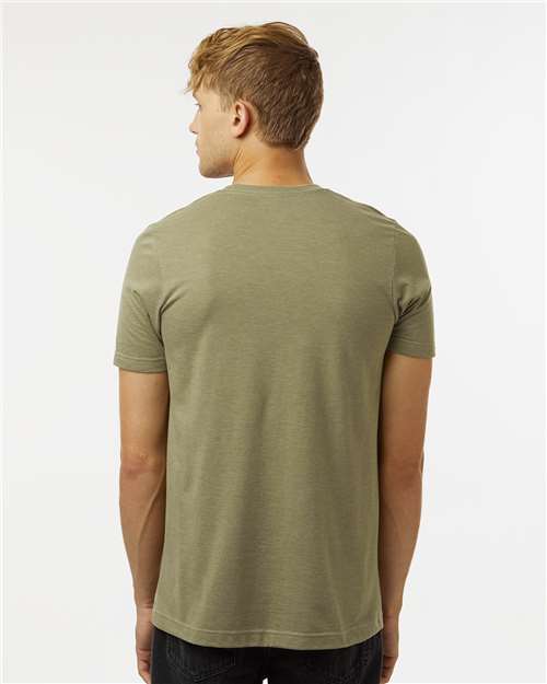 Tultex Combed CVC T-Shirt 602CVC - Heather Olive Green