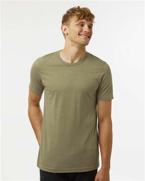 Tultex Combed CVC T-Shirt 602CVC - Heather Olive Green