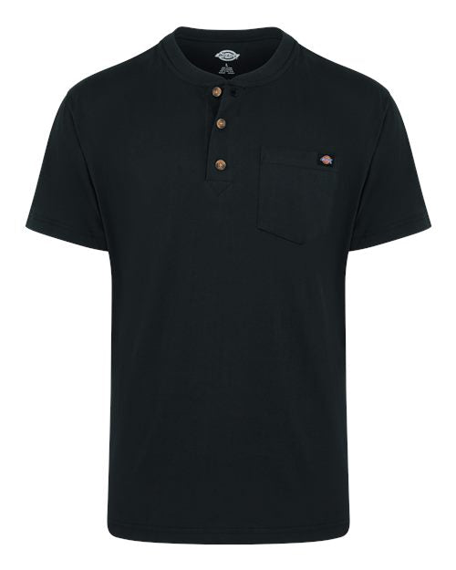Dickies Heavyweight Traditional Short Sleeve Henley - Tall Sizes WS51T