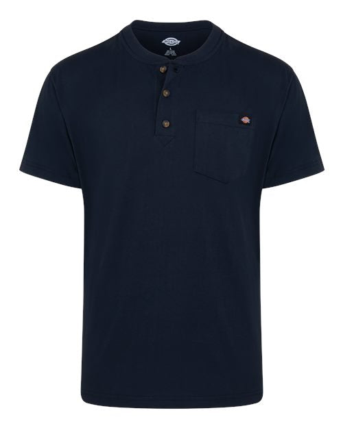 Dickies Heavyweight Traditional Short Sleeve Henley - Tall Sizes WS51T