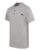 Dickies Heavyweight Traditional Short Sleeve Henley - Tall Sizes WS51T
