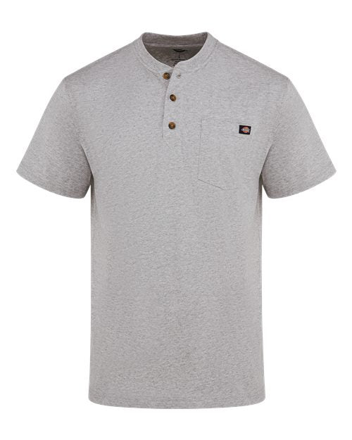 Dickies Heavyweight Traditional Short Sleeve Henley - Tall Sizes WS51T