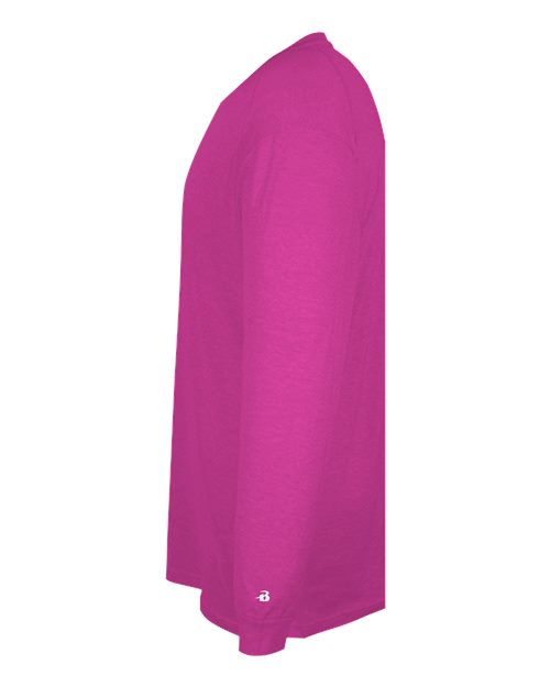 Badger Triblend Performance Long Sleeve T-Shirt 4944 - Hot Pink Heather