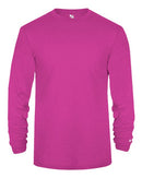 Badger Triblend Performance Long Sleeve T-Shirt 4944 - Hot Pink Heather