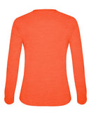 Badger Women's Tri-Blend Long Sleeve T-Shirt 4964 - Burnt Orange Heather