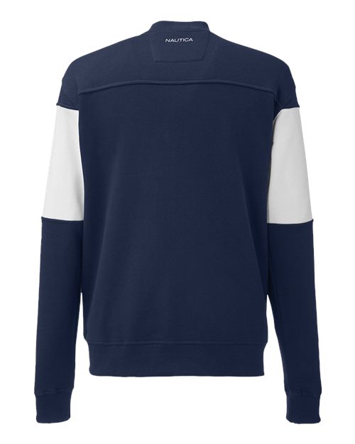 Nautica Anchor Fleece Colorblocked Bomber Jacket N17928