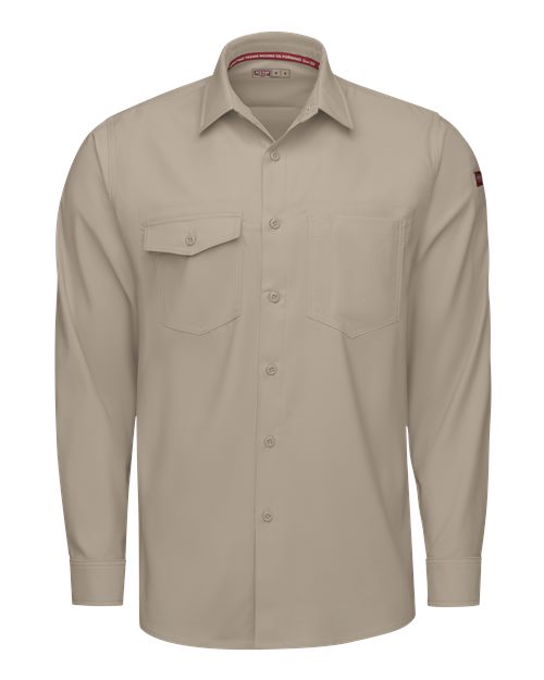 Red Kap Cooling Long Sleeve Work Shirt - Tall Sizes TSM4T