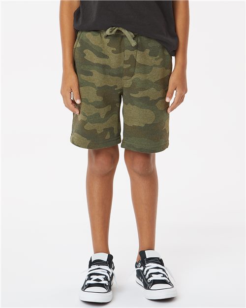 Independent Trading Co. Youth Lightweight Special Blend Fleece Shorts PRM16SRT