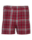 Boxercraft Double Brushed Flannel Boxers BM6701 - Garnet/ Black Plaid