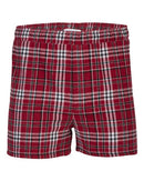 Boxercraft Double Brushed Flannel Boxers BM6701 - Garnet/ Black Plaid