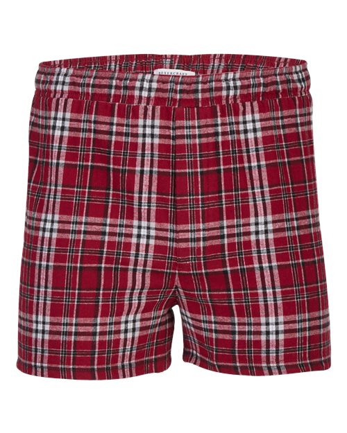 Boxercraft Double Brushed Flannel Boxers BM6701 - Garnet/ Black Plaid