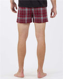 Boxercraft Double Brushed Flannel Boxers BM6701 - Garnet/ Black Plaid