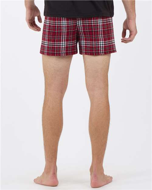 Boxercraft Double Brushed Flannel Boxers BM6701 - Garnet/ Black Plaid
