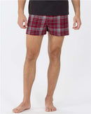 Boxercraft Double Brushed Flannel Boxers BM6701 - Garnet/ Black Plaid