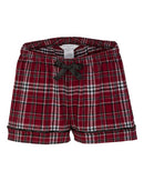 Boxercraft Women's Flannel Shorts BW6501 - Garnet/ Black Plaid
