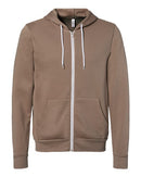 BELLA + CANVAS Sponge Fleece Full-Zip Hoodie 3739 - Vintage Brown