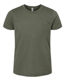 BELLA + CANVAS Youth CVC Jersey Tee 3001YCVC - Heather Military Green